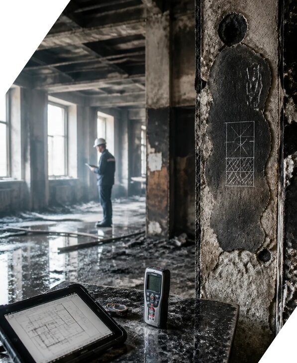 Обследование зданий после пожара в Дедовске от 16493 р. | ЭкспертизаРоссия